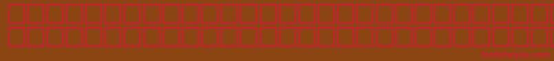 AidanRegular Font – Red Fonts on Brown Background