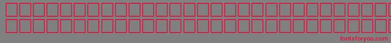 AidanRegular Font – Red Fonts on Gray Background