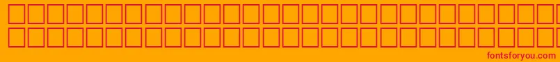 AidanRegular Font – Red Fonts on Orange Background