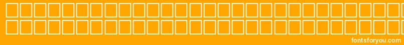 AidanRegular Font – White Fonts on Orange Background