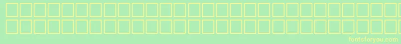 AidanRegular Font – Yellow Fonts on Green Background