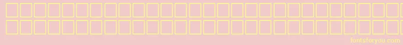 AidanRegular Font – Yellow Fonts on Pink Background