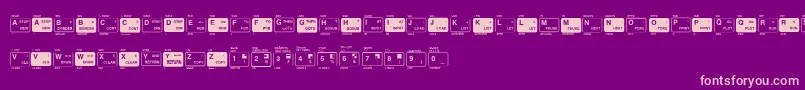 fuente ZxspeckbSolid – Fuentes Rosadas Sobre Fondo Morado