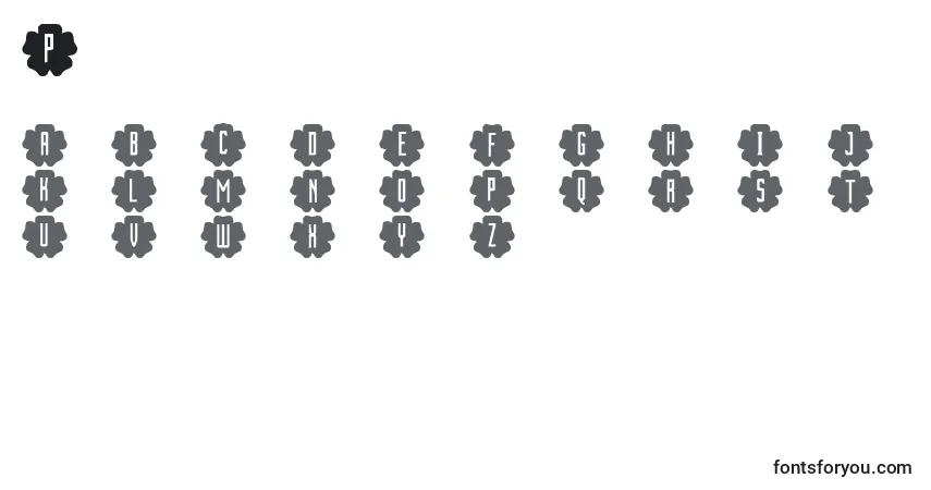 Шрифт Pickledpansies – алфавит, цифры, специальные символы