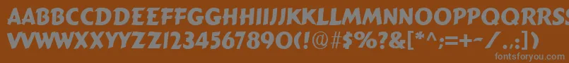 More about SignboardRegular Font SignboardRegular Font – Gray Fonts on Brown Background
