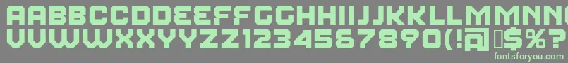 FearFactor-fontti – vihreät fontit harmaalla taustalla