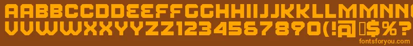 FearFactor Font – Orange Fonts on Brown Background