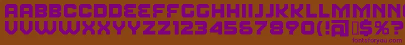 FearFactor Font – Purple Fonts on Brown Background