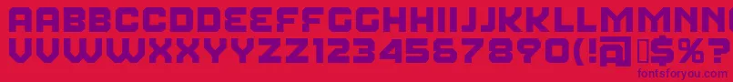 FearFactor Font – Purple Fonts on Red Background