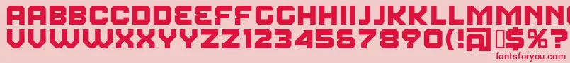 FearFactor Font – Red Fonts on Pink Background