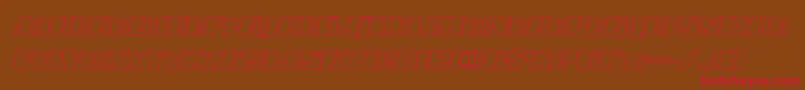 Galacticstormoutital Font – Red Fonts on Brown Background