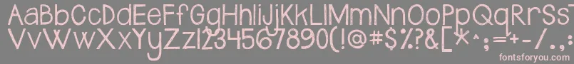 Jandasafeandsound Font – Pink Fonts on Gray Background