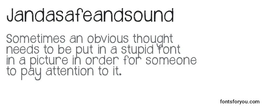 Review of the Jandasafeandsound Font