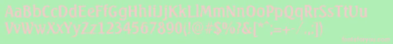 SeagullantiqueRegular Font – Pink Fonts on Green Background