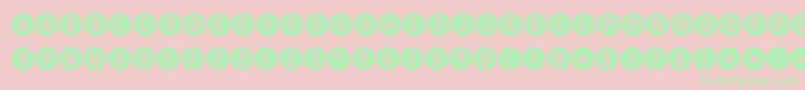 Kgcountingstars Font – Green Fonts on Pink Background