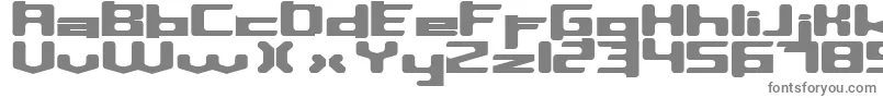 Inavelkusin-fontti – harmaat kirjasimet valkoisella taustalla