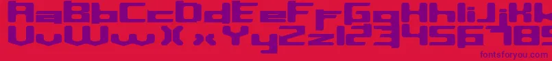 Inavelkusin Font – Purple Fonts on Red Background