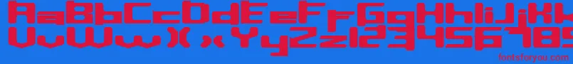 Inavelkusin-fontti – punaiset fontit sinisellä taustalla