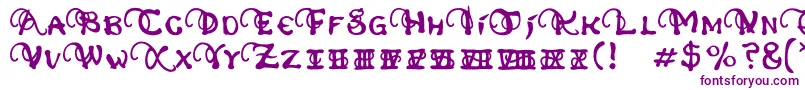 PhexometaRegular Font – Purple Fonts on White Background