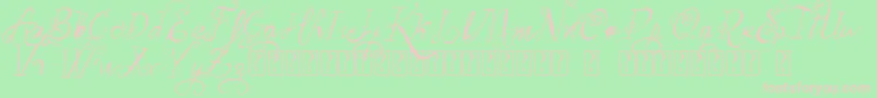 VtksBelinha Font – Pink Fonts on Green Background