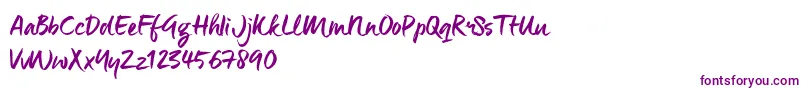 ManeoTrial Font – Purple Fonts on White Background