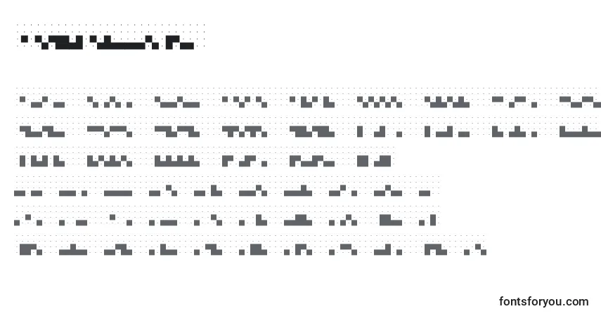 Schriftart Dots6.0 – Alphabet, Zahlen, spezielle Symbole