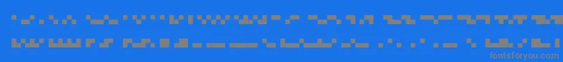 fuente Dots6.0 – Fuentes Grises Sobre Fondo Azul