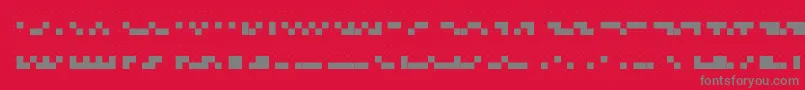 Dots6.0 Font – Gray Fonts on Red Background