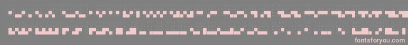 Czcionka Dots6.0 – różowe czcionki na szarym tle