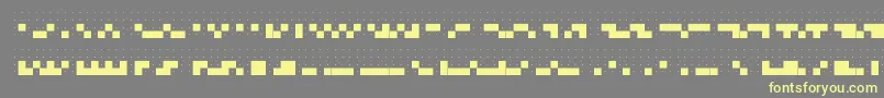 Dots6.0-fontti – keltaiset fontit harmaalla taustalla