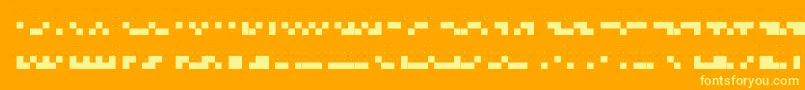 Dots6.0 Font – Yellow Fonts on Orange Background