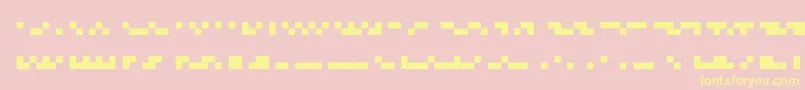 Dots6.0 Font – Yellow Fonts on Pink Background