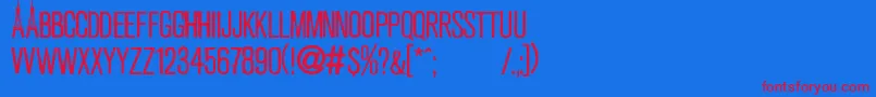 PrayForParis-Schriftart – Rote Schriften auf blauem Hintergrund