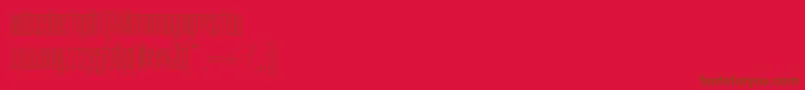 Daddylonglegsnf Font – Brown Fonts on Red Background