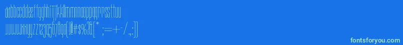 Daddylonglegsnf Font – Green Fonts on Blue Background