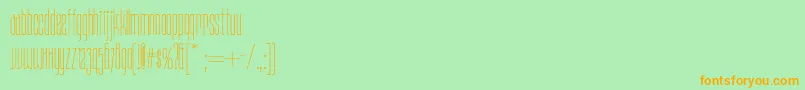 Daddylonglegsnf Font – Orange Fonts on Green Background