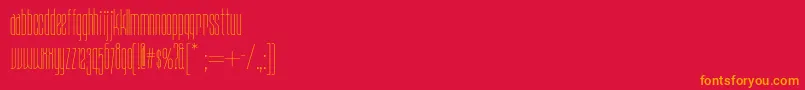 Daddylonglegsnf Font – Orange Fonts on Red Background