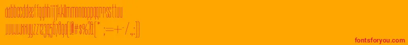 Daddylonglegsnf Font – Red Fonts on Orange Background