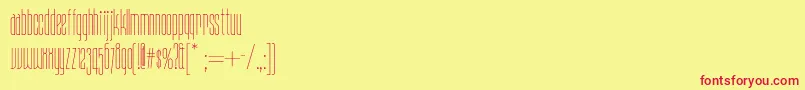Daddylonglegsnf Font – Red Fonts on Yellow Background