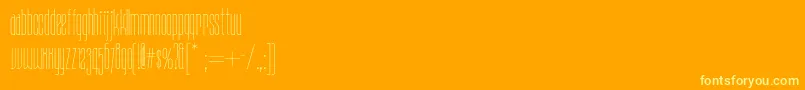 Daddylonglegsnf Font – Yellow Fonts on Orange Background