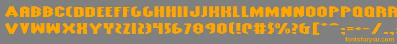 GrendelsMotherExtraExp Font – Orange Fonts on Gray Background