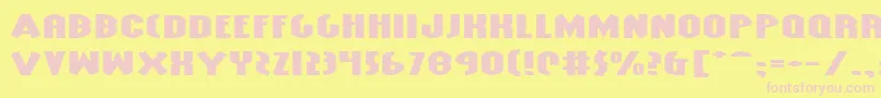 GrendelsMotherExtraExp Font – Pink Fonts on Yellow Background