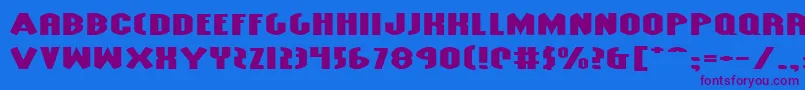 GrendelsMotherExtraExp Font – Purple Fonts on Blue Background