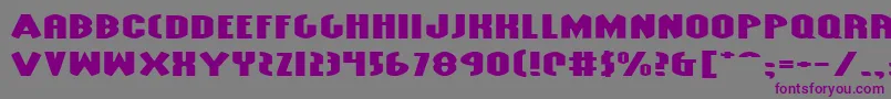 GrendelsMotherExtraExp Font – Purple Fonts on Gray Background