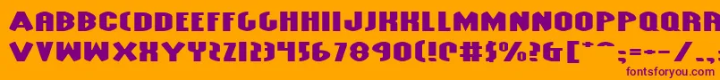 GrendelsMotherExtraExp Font – Purple Fonts on Orange Background