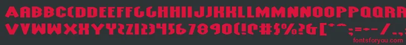 GrendelsMotherExtraExp Font – Red Fonts on Black Background