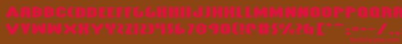 GrendelsMotherExtraExp Font – Red Fonts on Brown Background