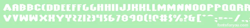 GrendelsMotherExtraExp Font – White Fonts on Green Background