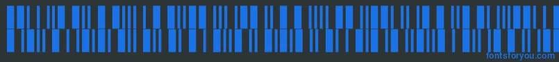 Fonte Intp12dltt – fontes azuis em um fundo preto