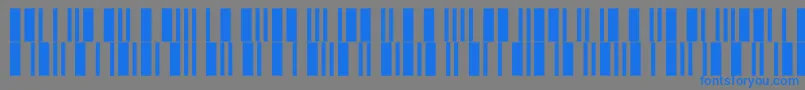 フォントIntp12dltt – 灰色の背景に青い文字
